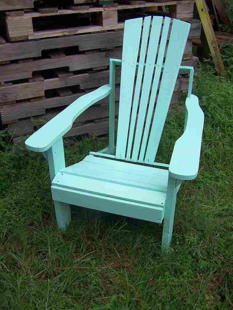 Adirondack Chair Made From Recycled Upcycled Pallet Wood Etsy