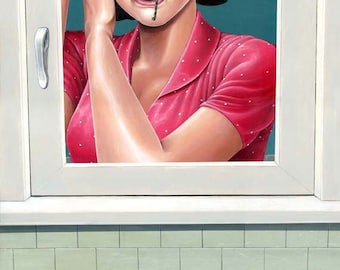 Jag försöker vara en vanlig flicka. Arkivtryck 33 x 48 cm (begränsad upplaga om 100)