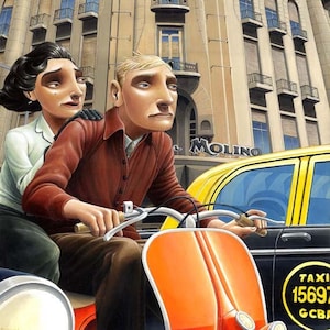 Den stora flykten. 13 x 19 tryck Arkivtryck (begränsad upplaga om 100) bild 1