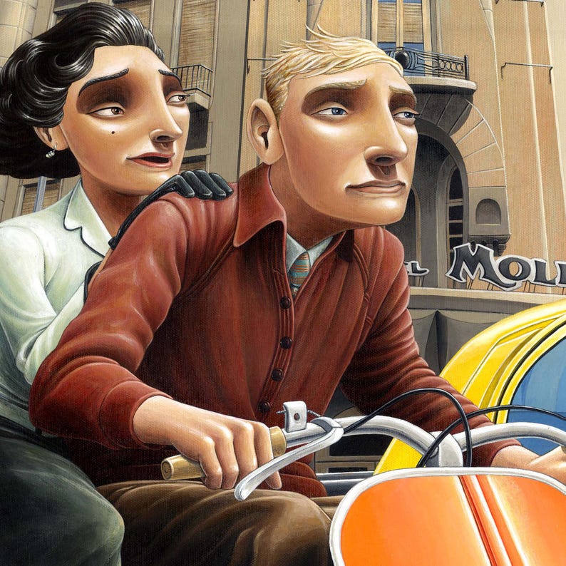 Den stora flykten. 13 x 19 tryck Arkivtryck (begränsad upplaga om 100) bild 3