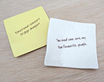 Ceramic Post-it Note, Sticky note. Customise with your own wording