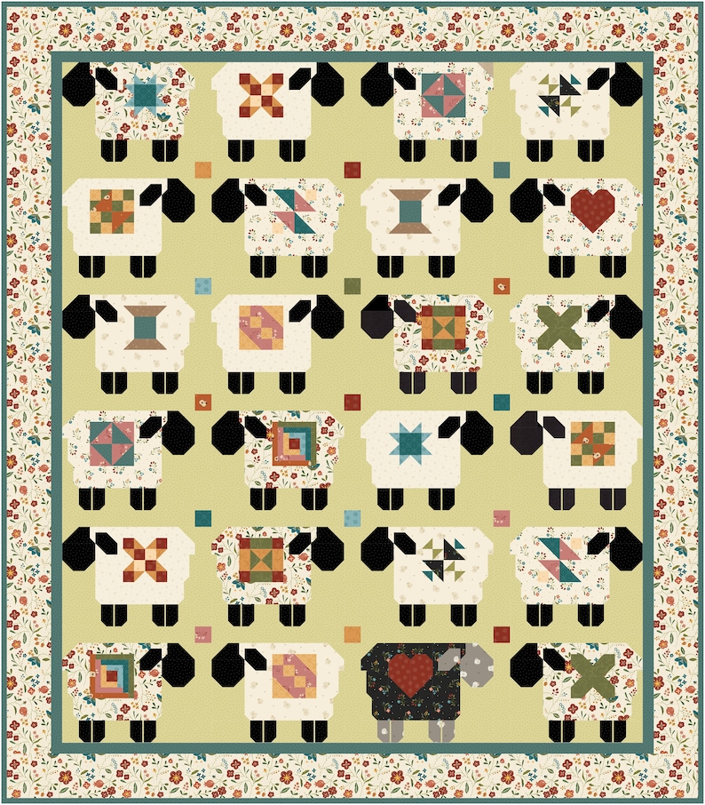 PDF Down the Lane Lamb Quilt Pattern Etsy
