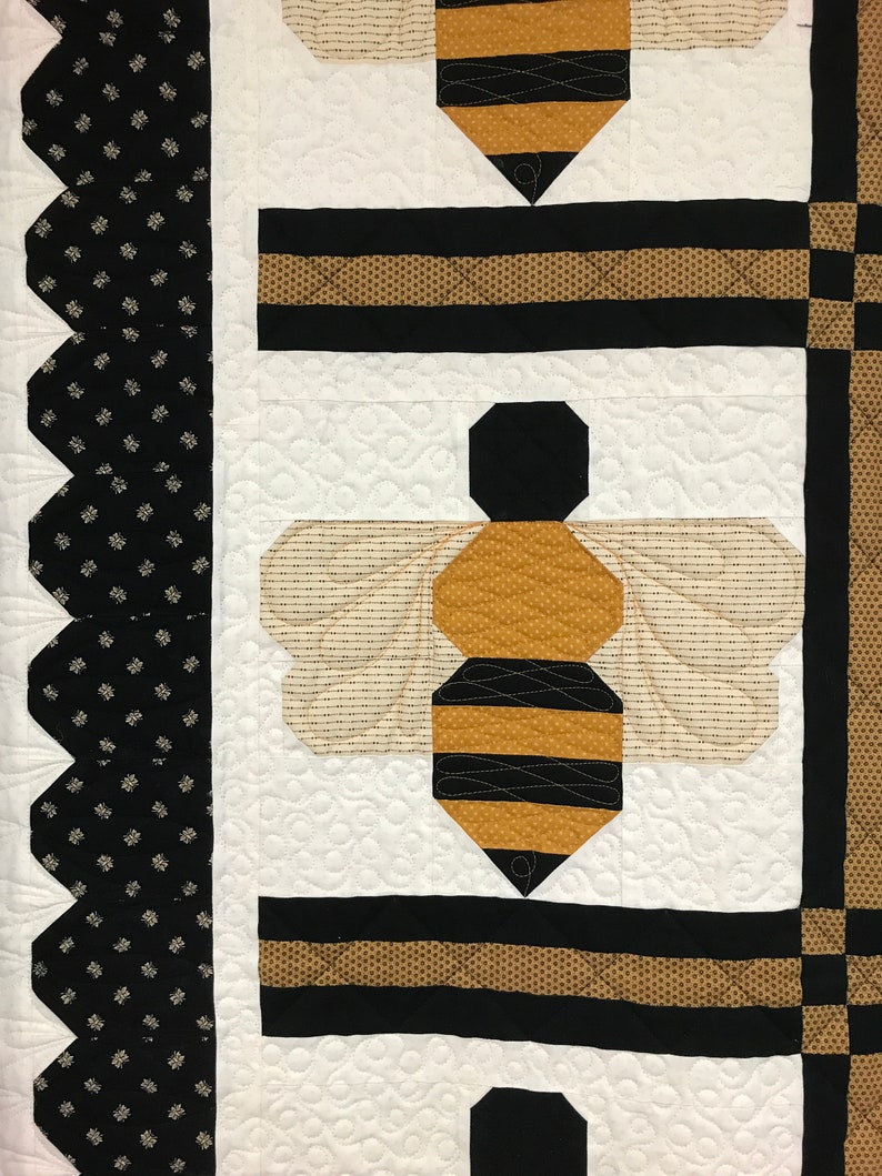 PDF Bees on the Farm Pattern Quilt Template Instant Etsy