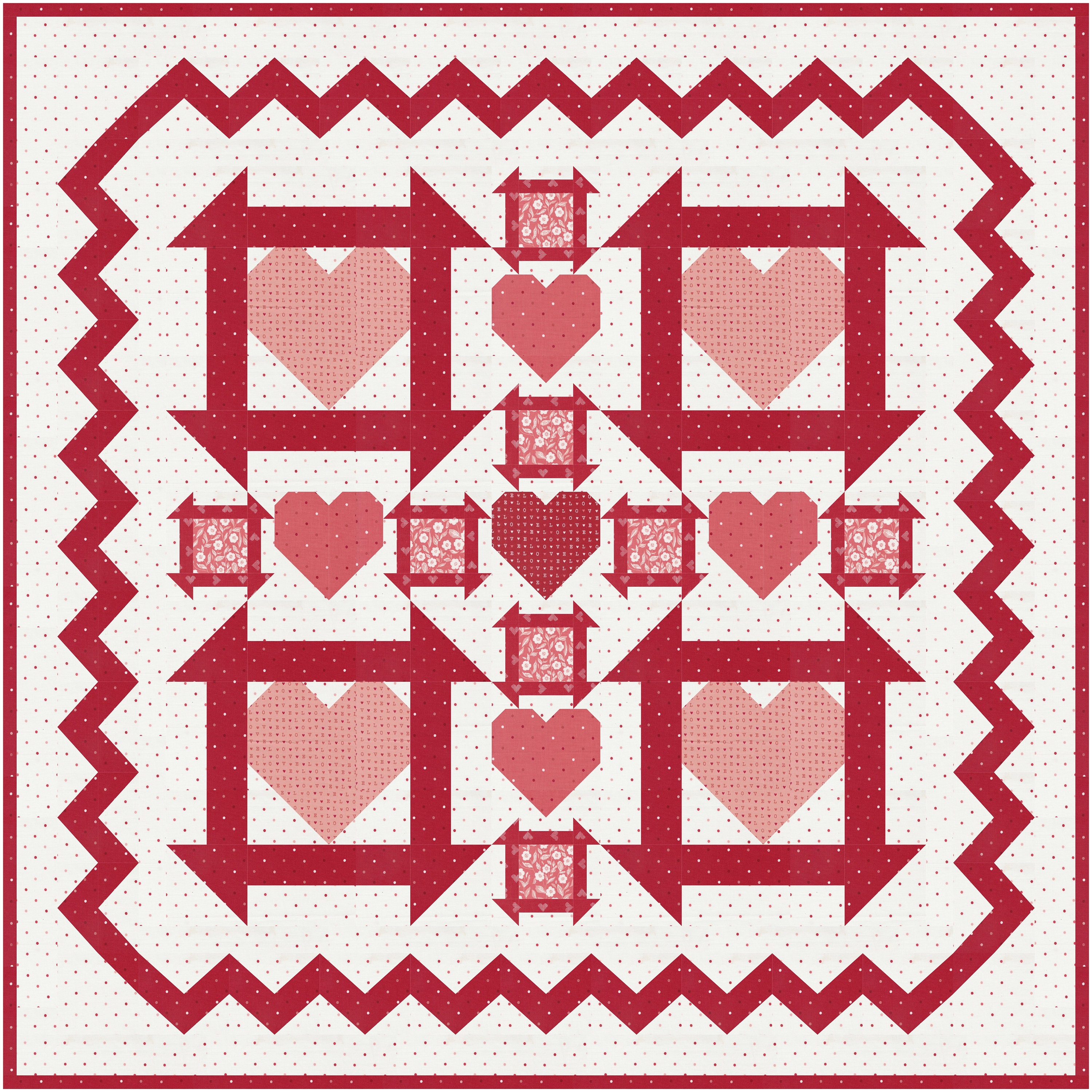 PDF Churning Hearts Churn Dash Quilt Pattern - Etsy