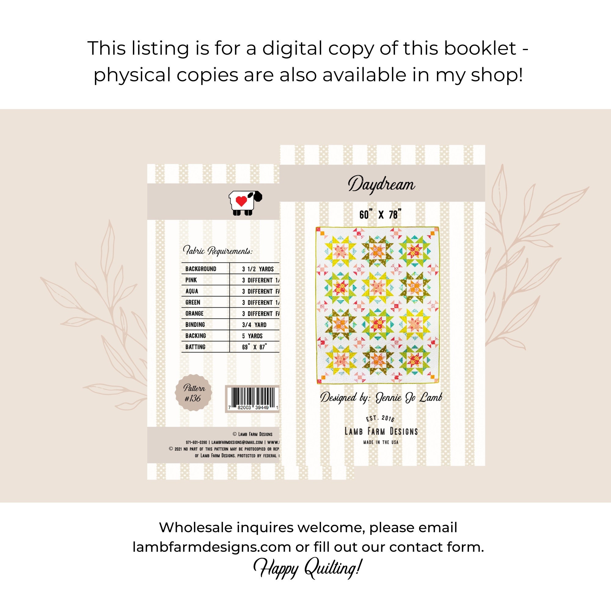 PDF Daydream Quilt Pattern - Etsy