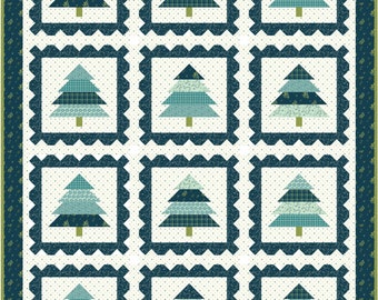 PDF Winter Briefmarken Baum Quilt Anleitung