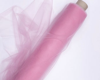 Italian Light Pink Tulle Oscar de La Renta Closeout Fabric Sold by the Yard