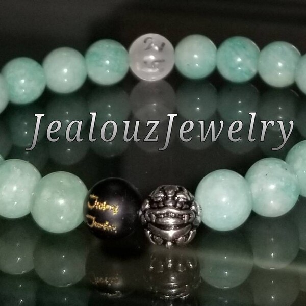 Classic Amazonite Sterling Silver 8mm Gemstone Bracelet