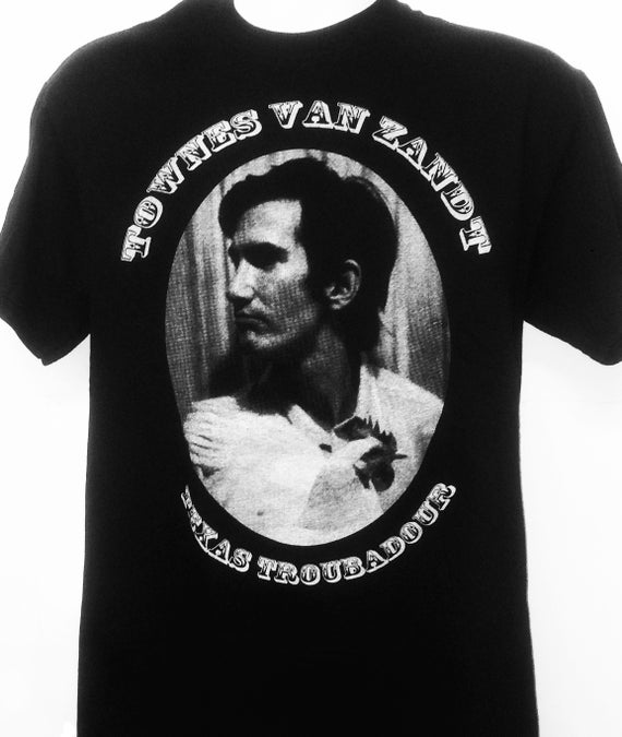 Townes Van Zandt T-shirt FREE SHIPPING 