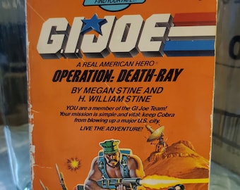 Vintage Retro Operation Death-Ray G.I. Joe A Real American Hero ~ Find Your Fate Book #8 YA Fiction CYOA Paperback 1986 1st Printing!