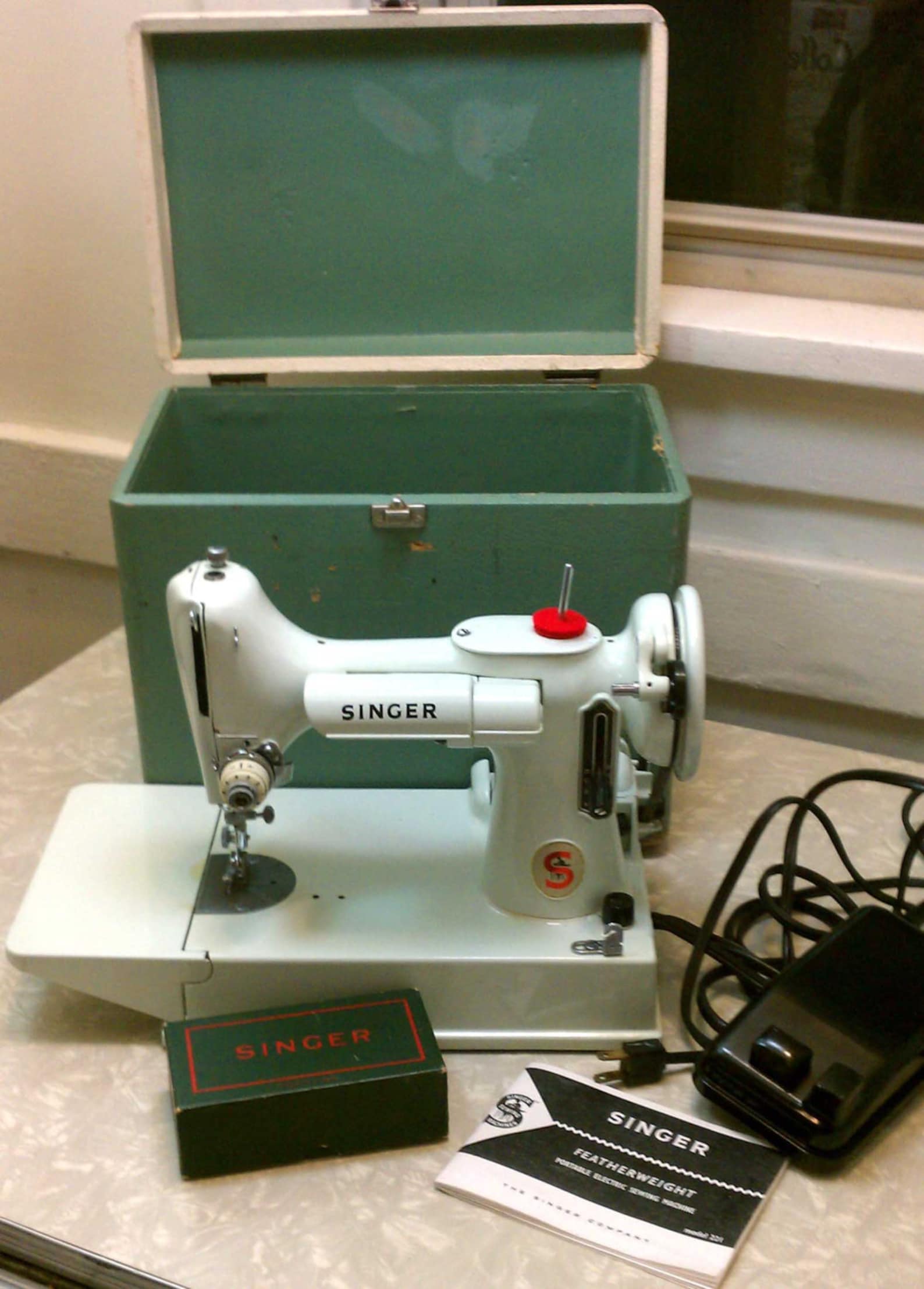 Vintage Singer Featherweight Portable Sewing Machine RARE Etsy
