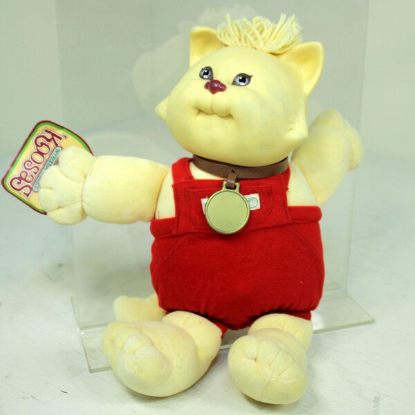 Vintage Early 80s Cabbage Patch Koosa Kitty Cat Doll with Original Tag Retro 'Koosas Cabbage Patch Kid CPK