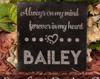 Granite Personalized Pet Memorial Stone