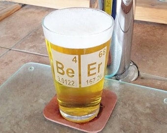 Beer Periodic Table Beer Glass, Craft Beer Gift, Periodic Beer, Nerd Gift, Geeky Gift, Christmas Gift, Chemistry Gift, Gift for Chemist