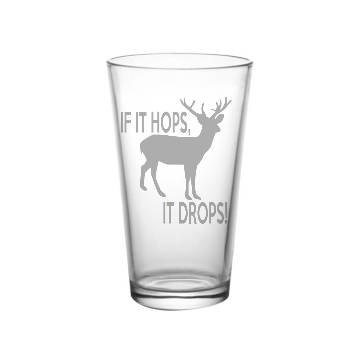 Beer Season Deer Season hunting Glass Hunter Gift Beer Etsy