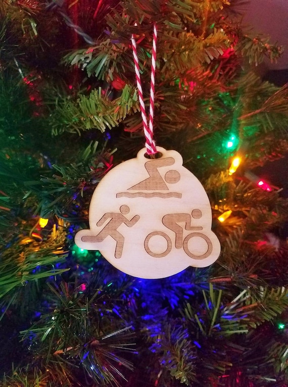 Triathlon Wood Ornament Run Bike Swim Wooden Christmas Etsy image 0 - Triathlon Wood Ornament Run Bike Swim Wooden Christmas Etsy