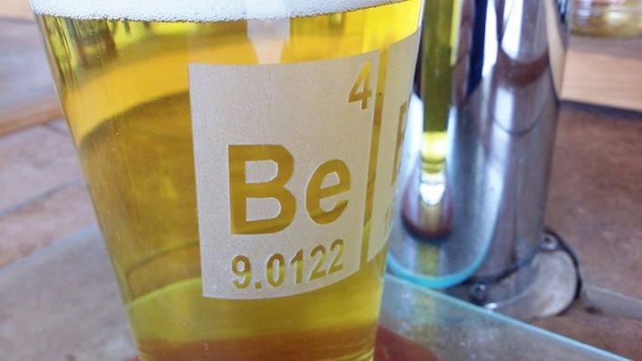Beer Can Glass Periodic Table of Beer Pint Glasses Pint Glass Set of Two  16oz Craft Beer Glass Gifts for Men Craft Beer Gift 