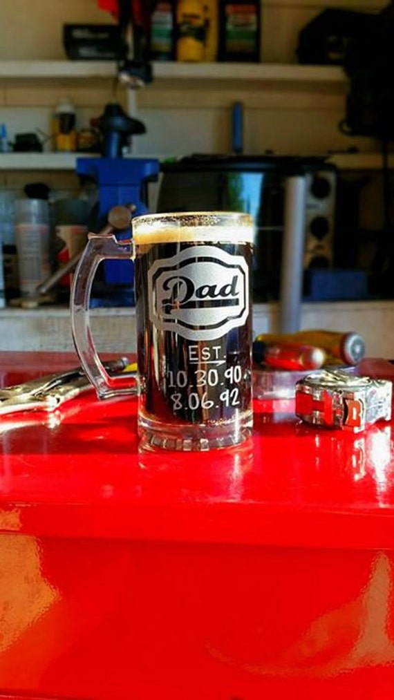 Download Personalized Beer Glass Father's Day Gift Beer Mug | Etsy