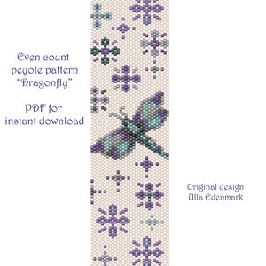 Even count peyote pattern &quot;Dragonfly&quot;