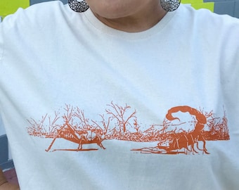 Cricket vs. Scorpion Cotton T-Shirt - Borrego Springs - Galleta Meadows - Screen Printed