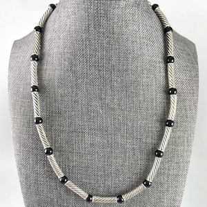Vintage Napier Cable Tubular Bead Necklace