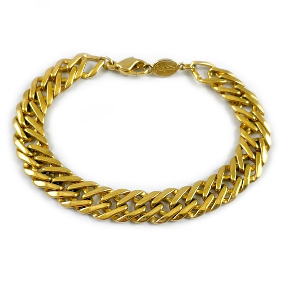 Vintage Napier Gold Tone Link Bracelet - image 1