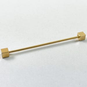 Vintage Gold Tone Threaded Tie Bar