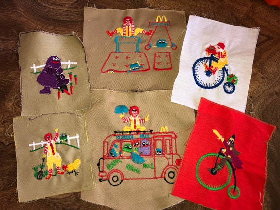 Vintage 1970's McDonald's Patches