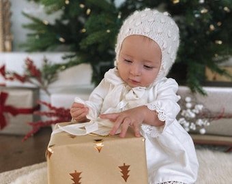 Sitter girl bonnet - Baby girl hat - Photo prop bonnet - Baby hat - Photo props - Sitter hat - Baby girl - Baby props - Photography prop