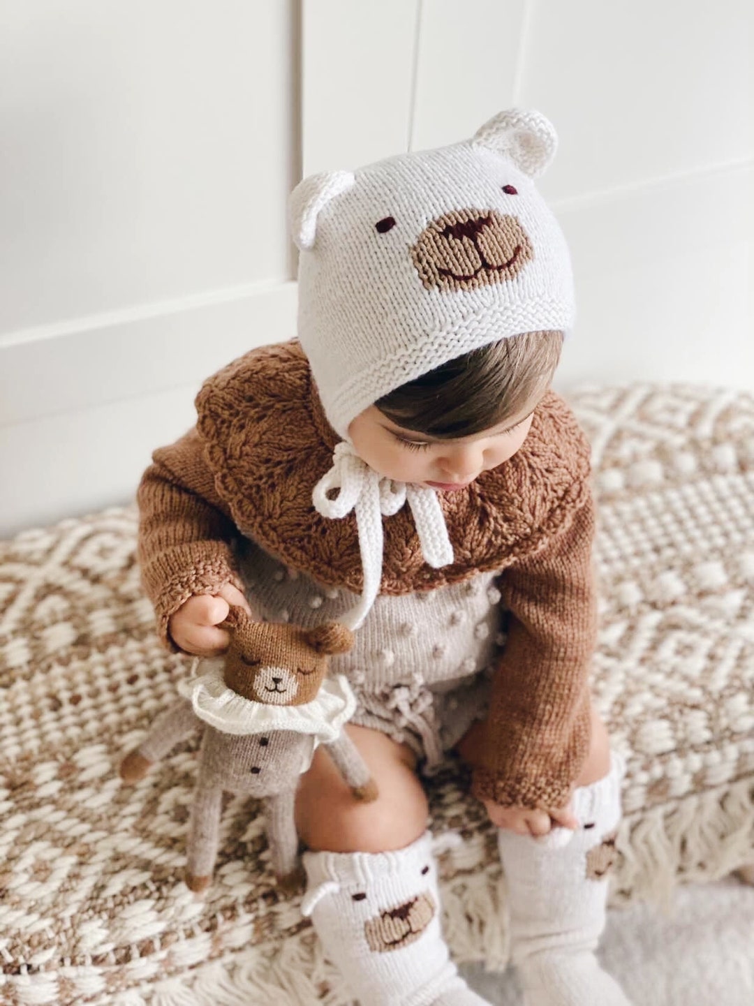 Baby knit knee high sox andmary アンドマリー ANDMARY】Baby knit knee high sox