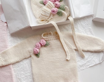 Custom order for Norris ( cream romper with roses, size 9 years)