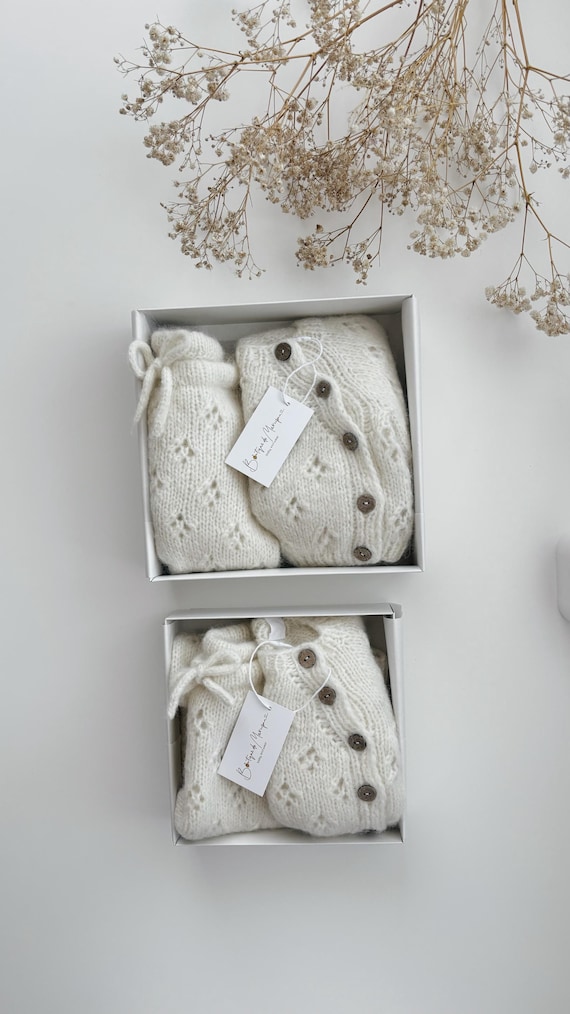 Lil Legs Twig Footie & Bonnet - Cream/Sage Lil Legs Twig Footie & Bonnet - Cream/Sage