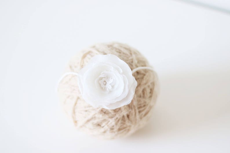 Newborn headband-Flower headband Props headband Newborn flower Newborn baby girl Props headband Newborn hair Baby girl headband