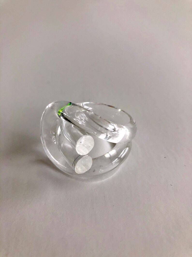 BELT LUCITE RING Acrylic Ring Clear Ring Lucite Ring Etsy