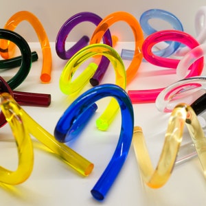 Garabato Cuff: Handmade Lucite Acrylic Bangle - Miami Design