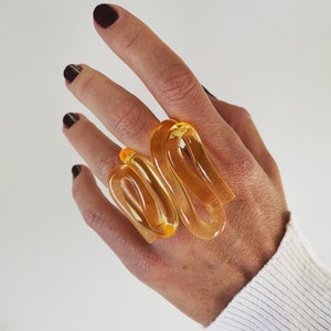 Virgo RING, Astrology Ring, Statement Ring, Statement Jewelry, Lucite Ring, Zodiac Ring, Acrylic Ring, Gift Ring image 2