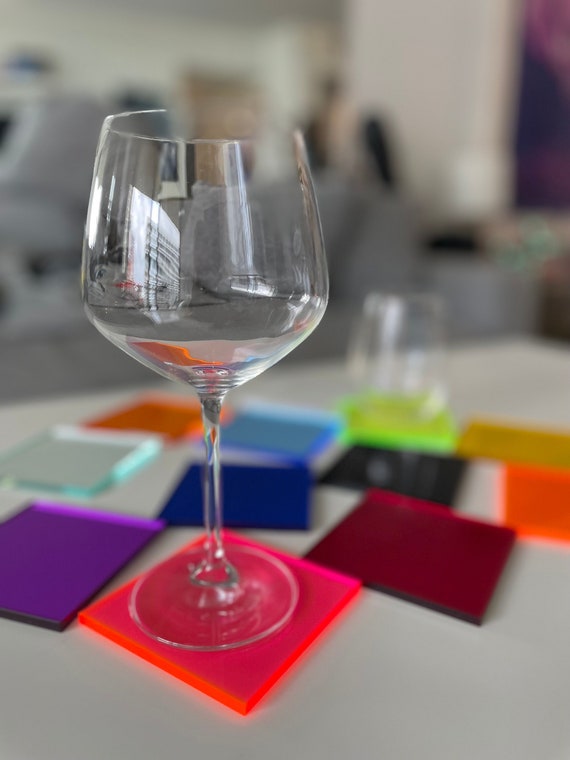Kleurrijke Acryl Onderzetters | Ronde Snoepkleurige Decoratieve Onderzetters - Decoratieve Snoep-Gekleurde Onderzetter Voor Desktop Koffietafel