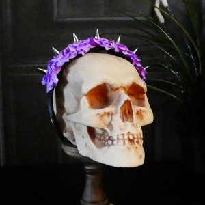 Multi Spike Hairband with Roses