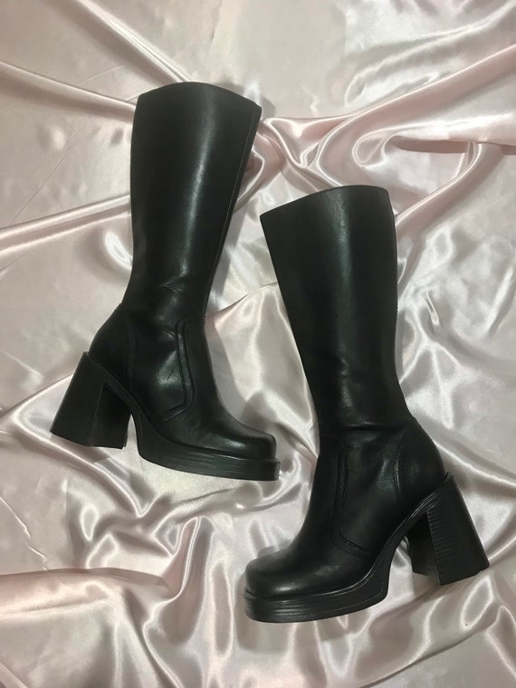 Rare Vintage Steve Madden Boxer Tall Platform Boots Chunky - Etsy