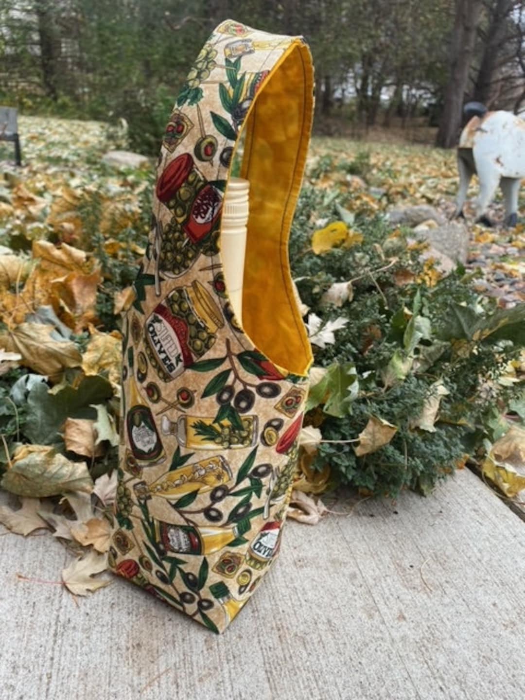 Fabric Wine Bag Handmade Reusable Wine Bottle Gift Bag Etsy UK