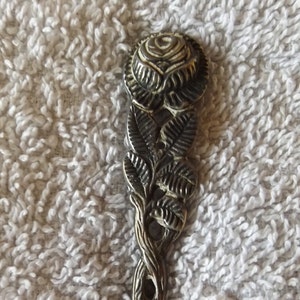 Collector Souvenir Spoon Rose Silverplated Antiko 100  4&quot;  SP271