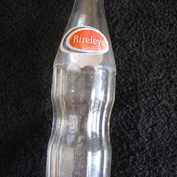 Bireley's Clear Glass Bottle 8 Fl Oz Vintage Made by Ball 9"  CL4-8