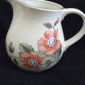 Winterling Pitcher 6&quot; Floral Design W Germany Hand Decorated CL12-10
