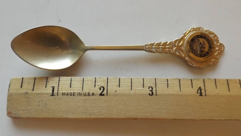 Collectible Souvenir Spoon City of El Segundo Goldtone 4 12 SP-324