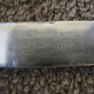 Walbridge & Co Silver Plated Butter Knife 6 Vintage CL30-39 image 3