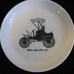 Crown Staffordshire Trinket Dish Bone China 4&quot;  Winton Auto Vintage  CL7-25