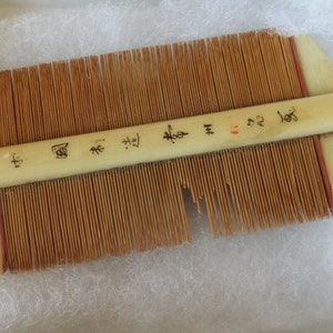 Pettine orientale antico vintage bambù bachelite CL28-21
