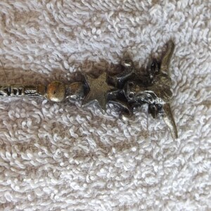 Vintage Souvenir Collector Spoon Pewter Texas Long Horned Steer SP-120