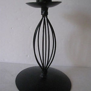 Metal Candle Holder Black 6 3/4&quot; CL13-11