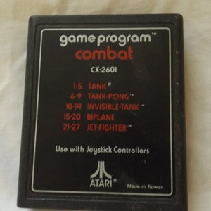 Vintage Atari 2600 Video Game - Atari Combat CX2601 CL19-27